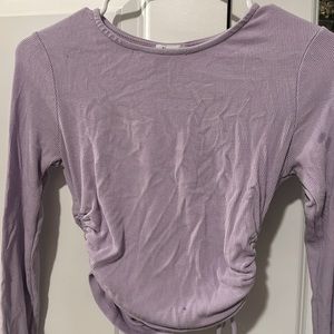 Purple Princess Polly cropped long-sleeve.